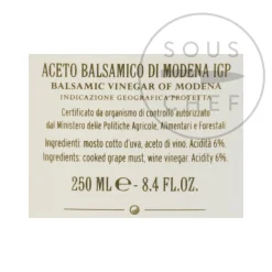 Giuseppe Giusti Giusti 2 Gold Medal Balsamic Vinegar 8 Year Aged, 250ml Discount