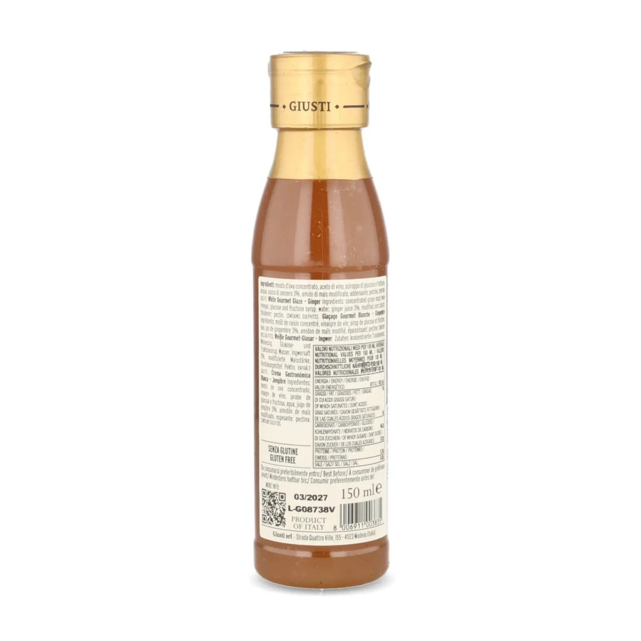 Giuseppe Giusti Giusti Balsamic Crema Ginger Glaze, 150ml Sale