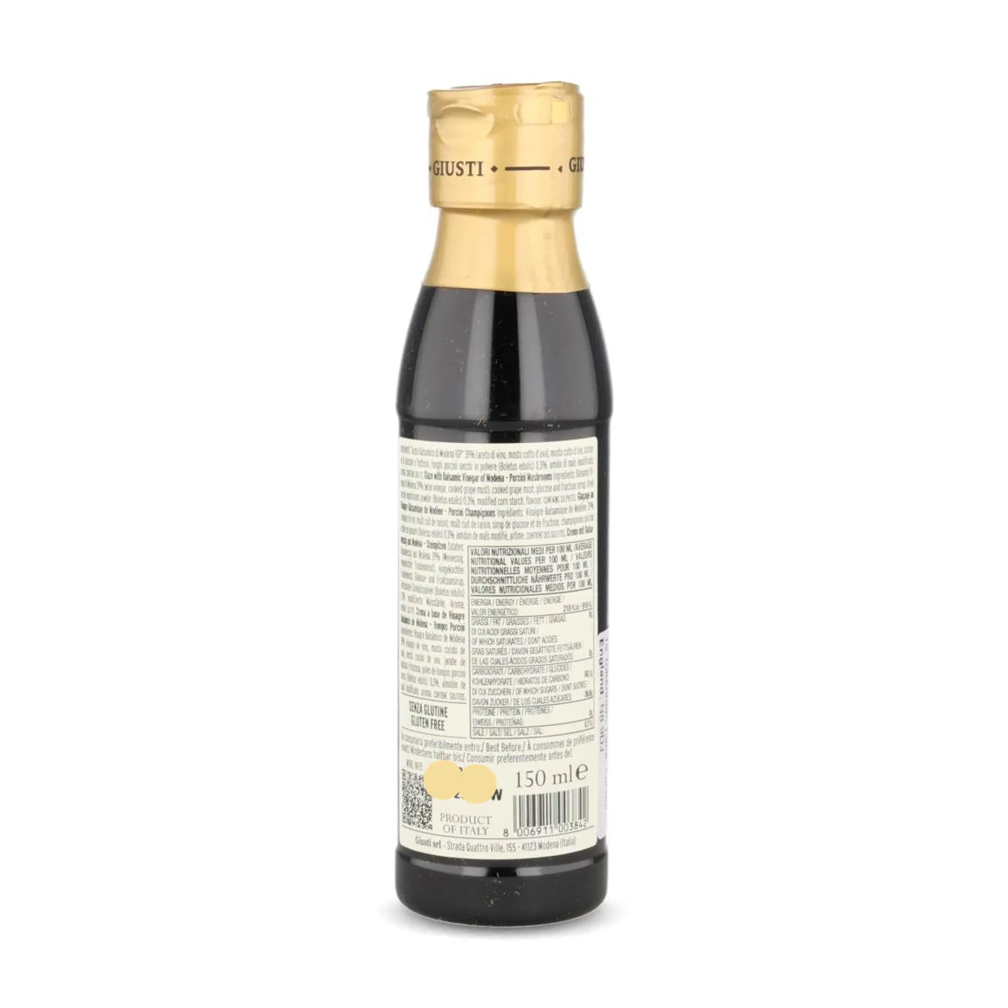 Giuseppe Giusti Giusti Balsamic Crema Porcini Mushrooms Glaze, 150ml Clearance