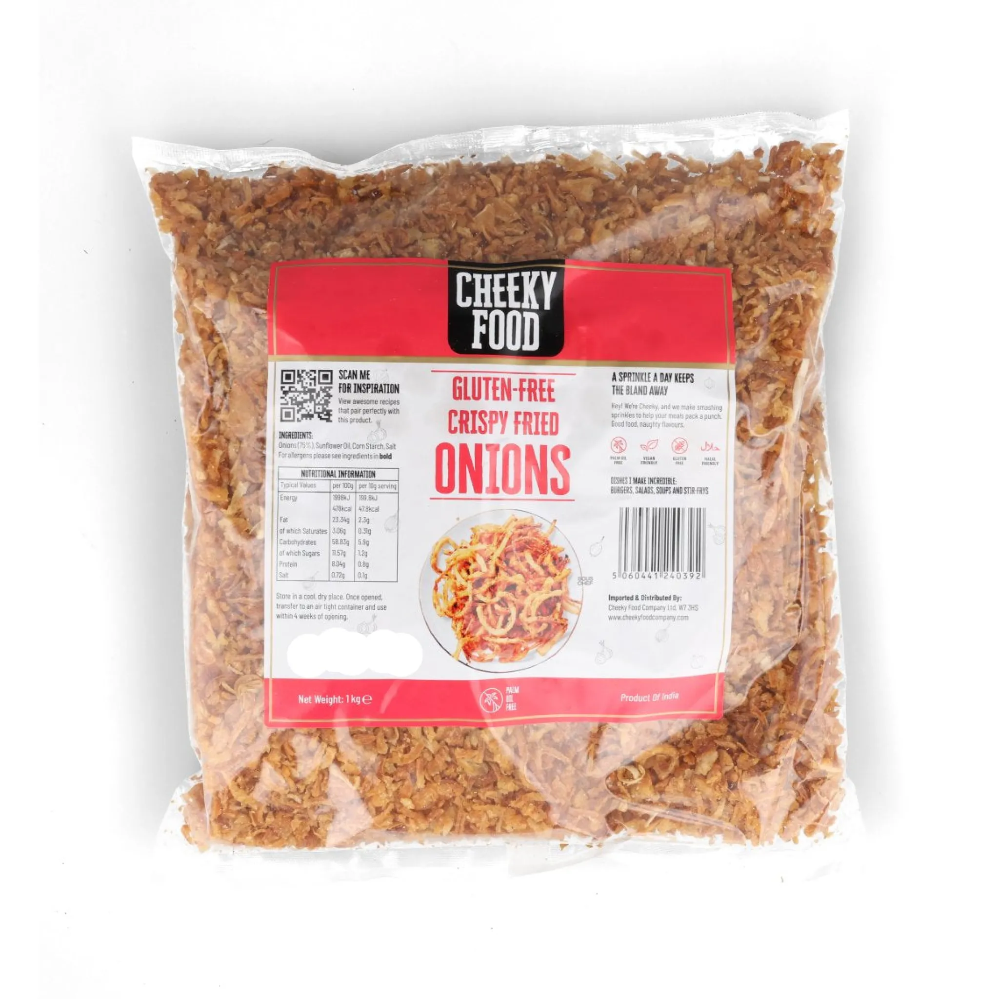 Cheeky Food Gluten Free Crispy Fried Onion, 1kg Best