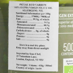 Bravoleum Hacienda el Palo Premium Picual Ecological Extra Virgin Olive Oil, 500ml Discount