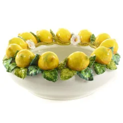 Tuscan Handmade Handmade Tuscan Lemon Bowl, 35cm New