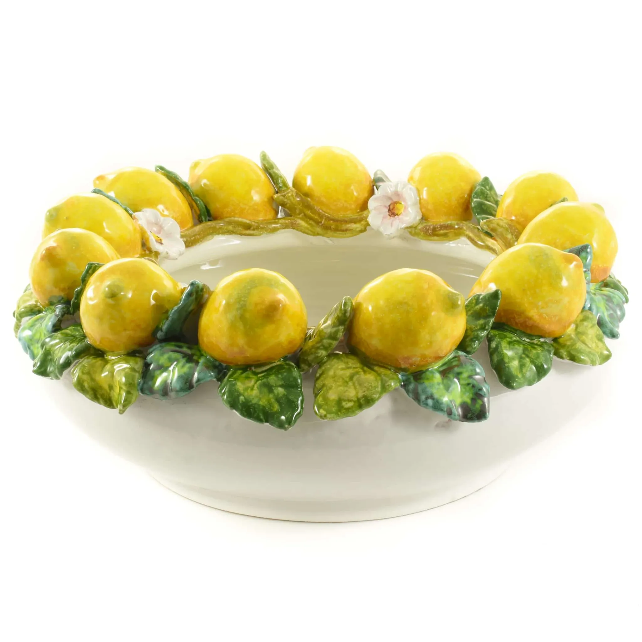 Tuscan Handmade Handmade Tuscan Lemon Bowl, 35cm New