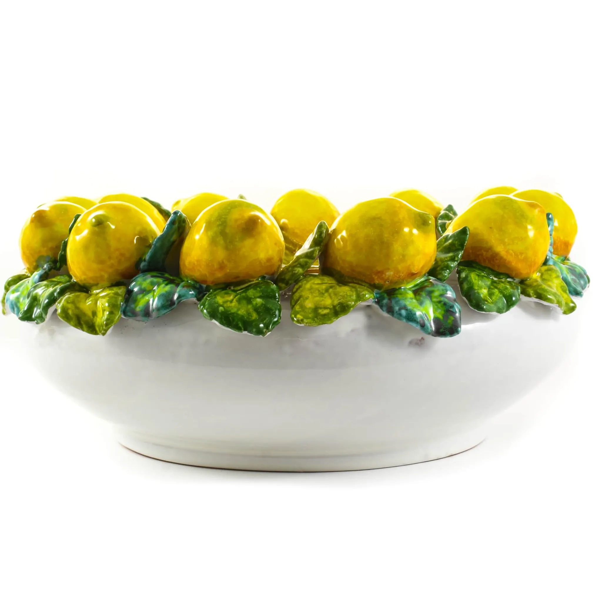 Tuscan Handmade Handmade Tuscan Lemon Bowl, 35cm New