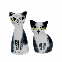 Hannah Turner Set of 2 Cat Salt & Pepper Shakers, 9.5cm Discount