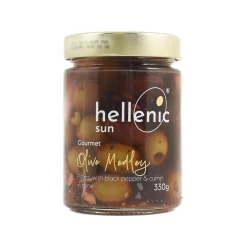 Hellenic Sun Pitted Olives Medley with Black Pepper & Cumin, 330g Outlet