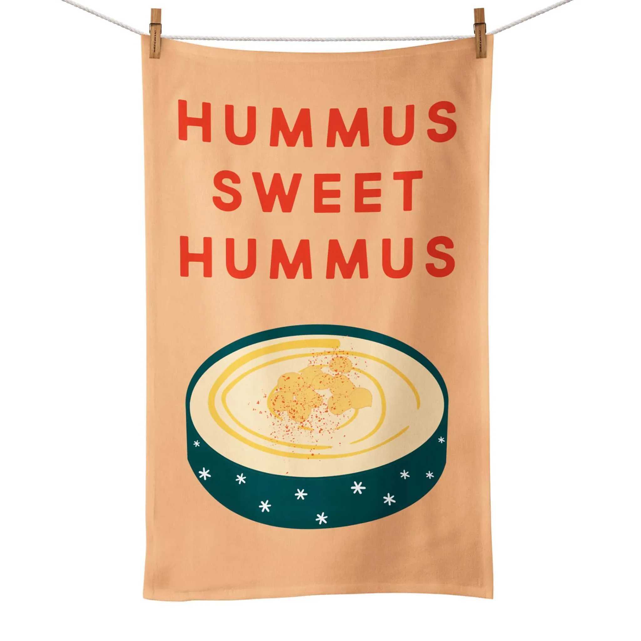 Emmmakes Hummus Sweet Hummus Tea Towel