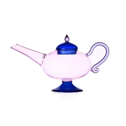 Ichendorf Milano Pink Teapot with Blue Lid, 18cm Hot