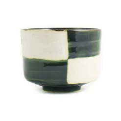Kiji Stoneware & Ceramics Ichimatsu Matcha Bowl New