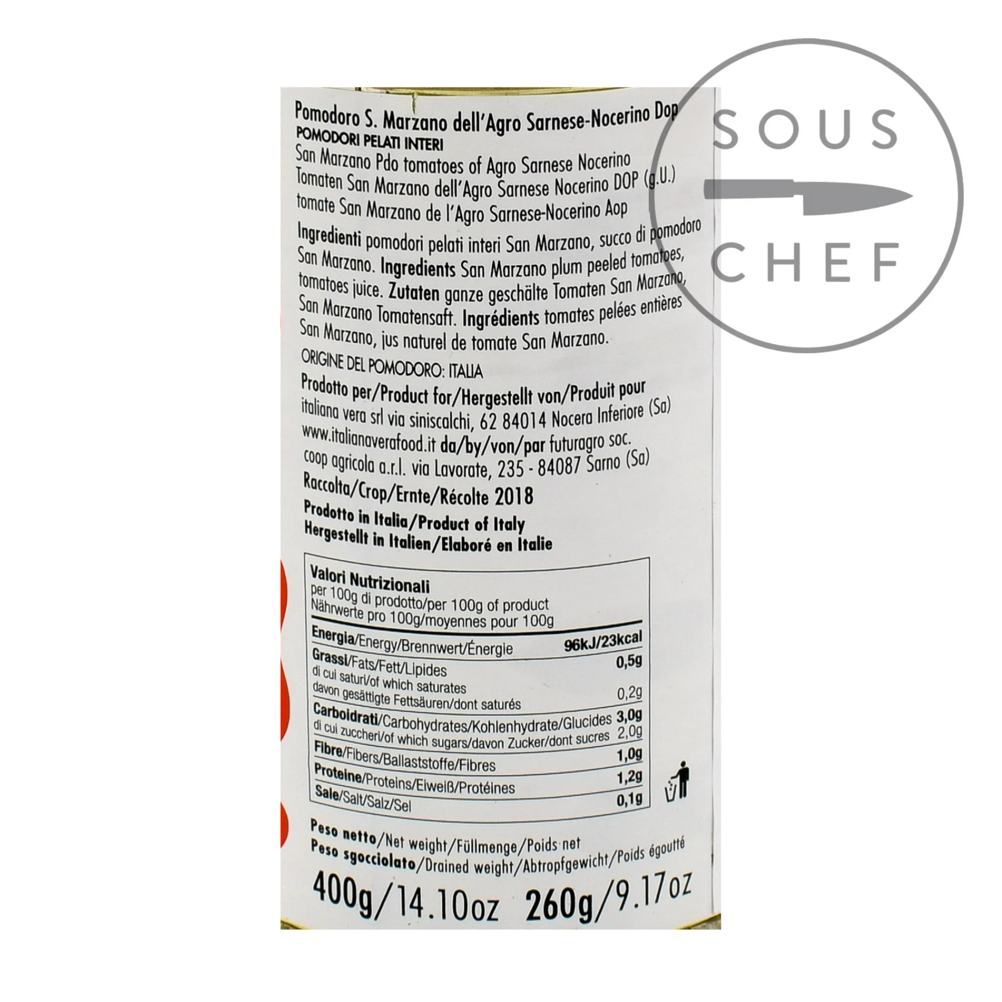 Italianavera DOP San Marzano Peeled Tomatoes, 400g Discount