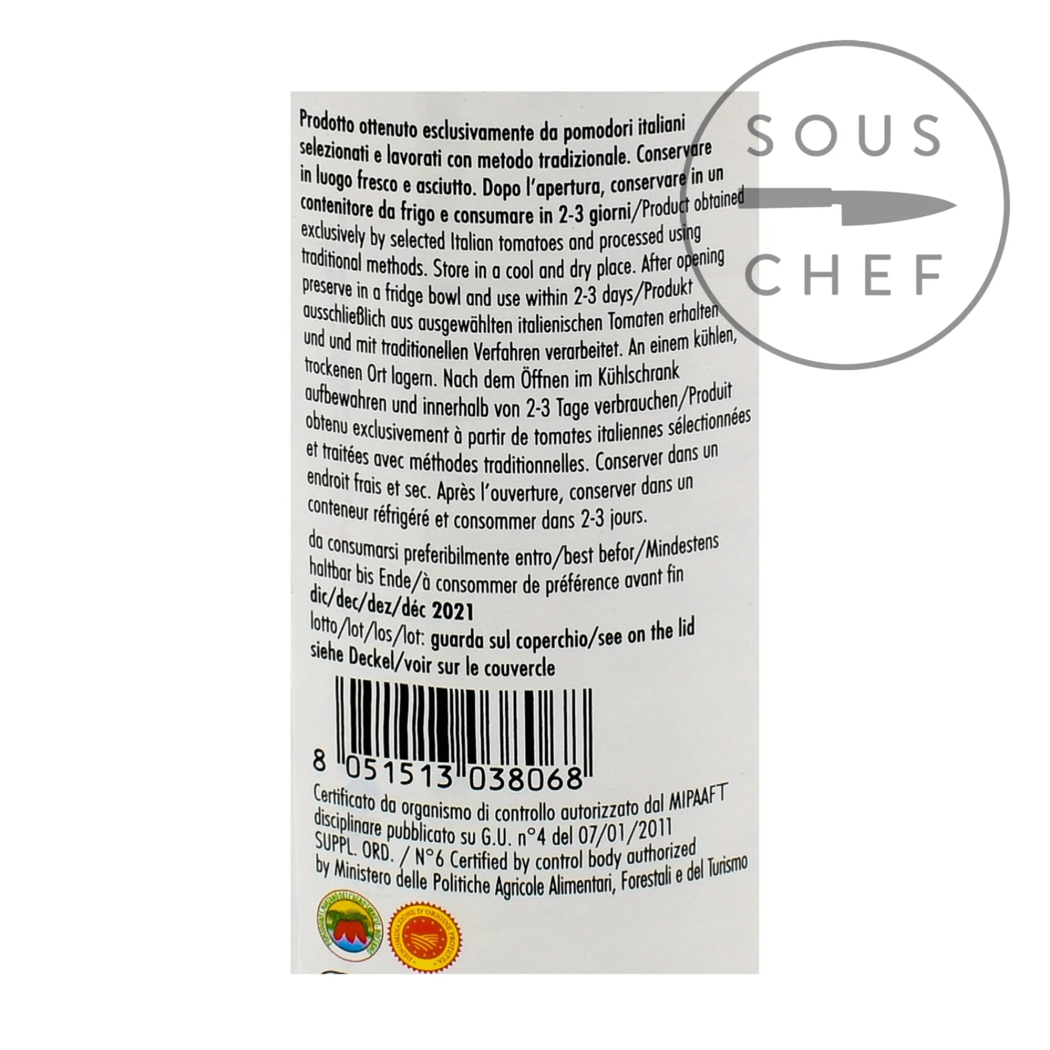 Italianavera DOP San Marzano Peeled Tomatoes, 400g Discount