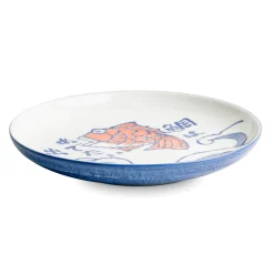 Kiji Stoneware & Ceramics Japanese Fish Dinner Plate, 24.5cm Online