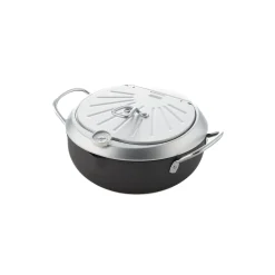 Gogi Japanese Tempura Frying Pot with Temperature Probe & Drip Rack Online