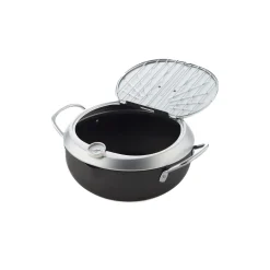 Gogi Japanese Tempura Frying Pot with Temperature Probe & Drip Rack Online