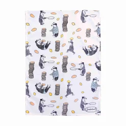 Jimbob Art Badger Pancakes Tea Towel Best