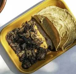 Kapka Enamel Kapka x Sous Chef Colourblock Enamel Roasting Dish, 21cm, Pink & Yellow Hot