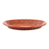 Kapka x Sous Chef Rust Splatter Enamel Oval Serving Tray, 31cm Sale