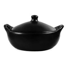 La Chamba Black Clay Low Oval Cocotte, 24x18cm Sale