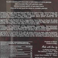 La Perla di Torino Fluido Cream Filled Gianduja, 200g