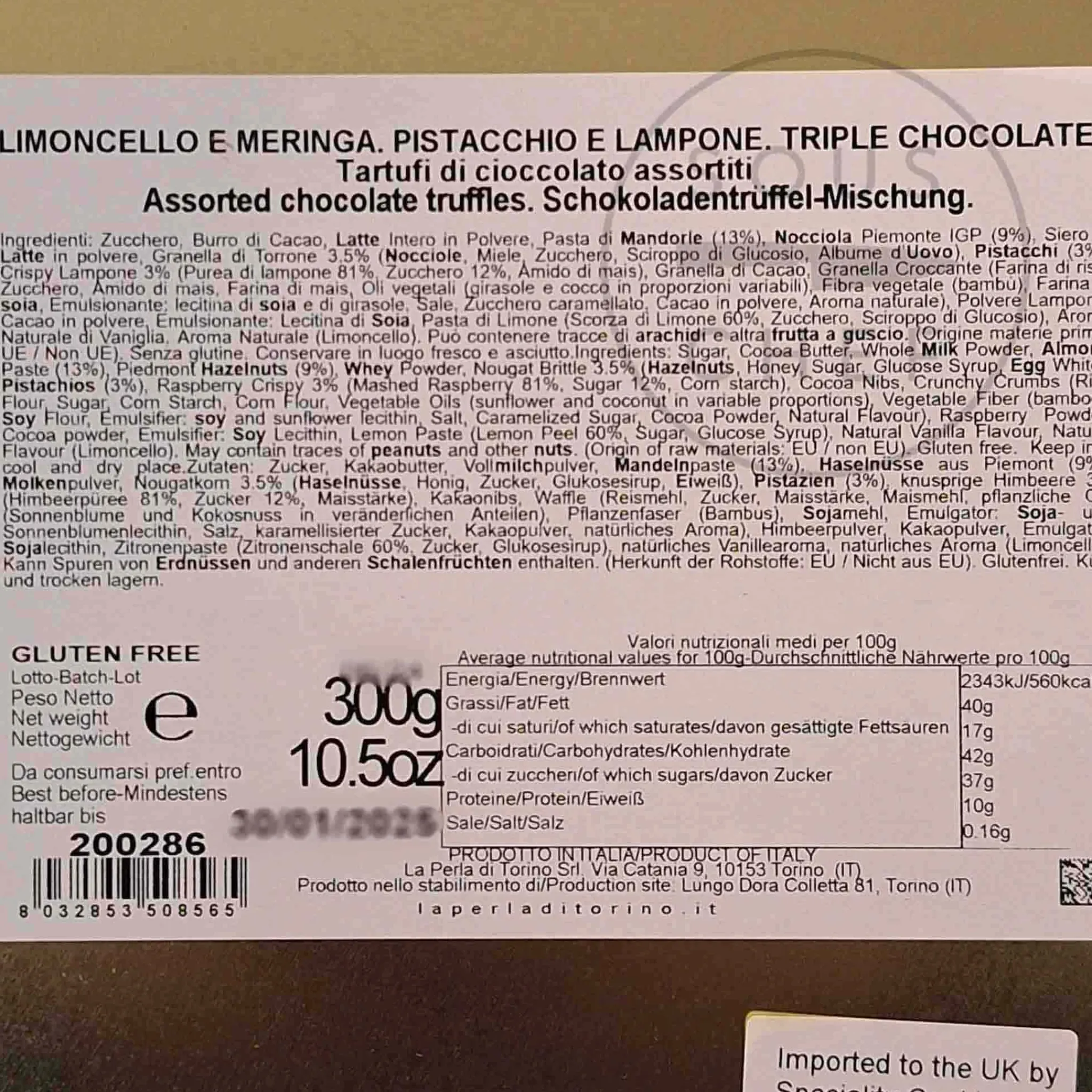 La Perla di Torino Truffle Selection in Tin, 300g Sale