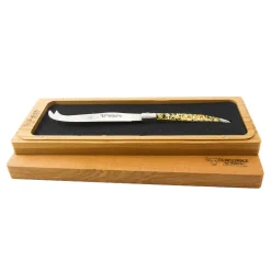 Laguiole en Aubrac Soft Cheese Knife, Gold Foil Sale
