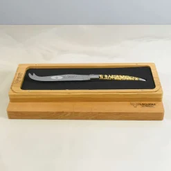 Laguiole en Aubrac Soft Cheese Knife, Gold Foil Sale
