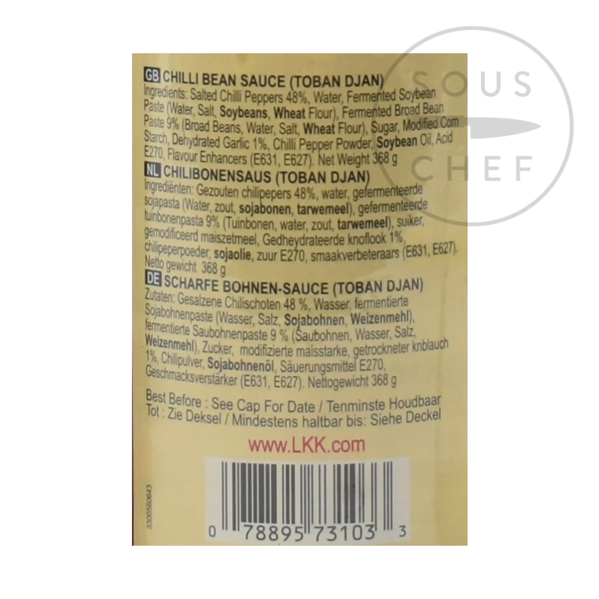 Lee Kum Kee Chilli Bean Sauce - Toban Djan, 368g Clearance