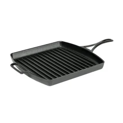 Lodge Blacklock Cast Iron Grill Pan Square, 30.5cm Best