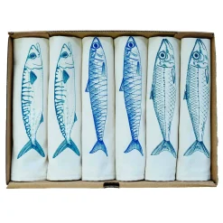 Lottie Day Sardine Design Napkins Box of 6 Hot