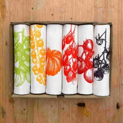 Lottie Day Set of 6 Tomato Napkins Hot