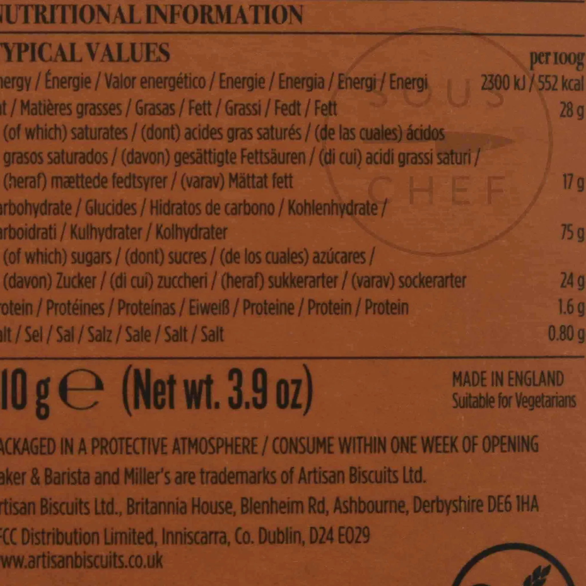 Baker & Barista Madagascan Gluten Free Vanilla Biscuits, 120g Clearance