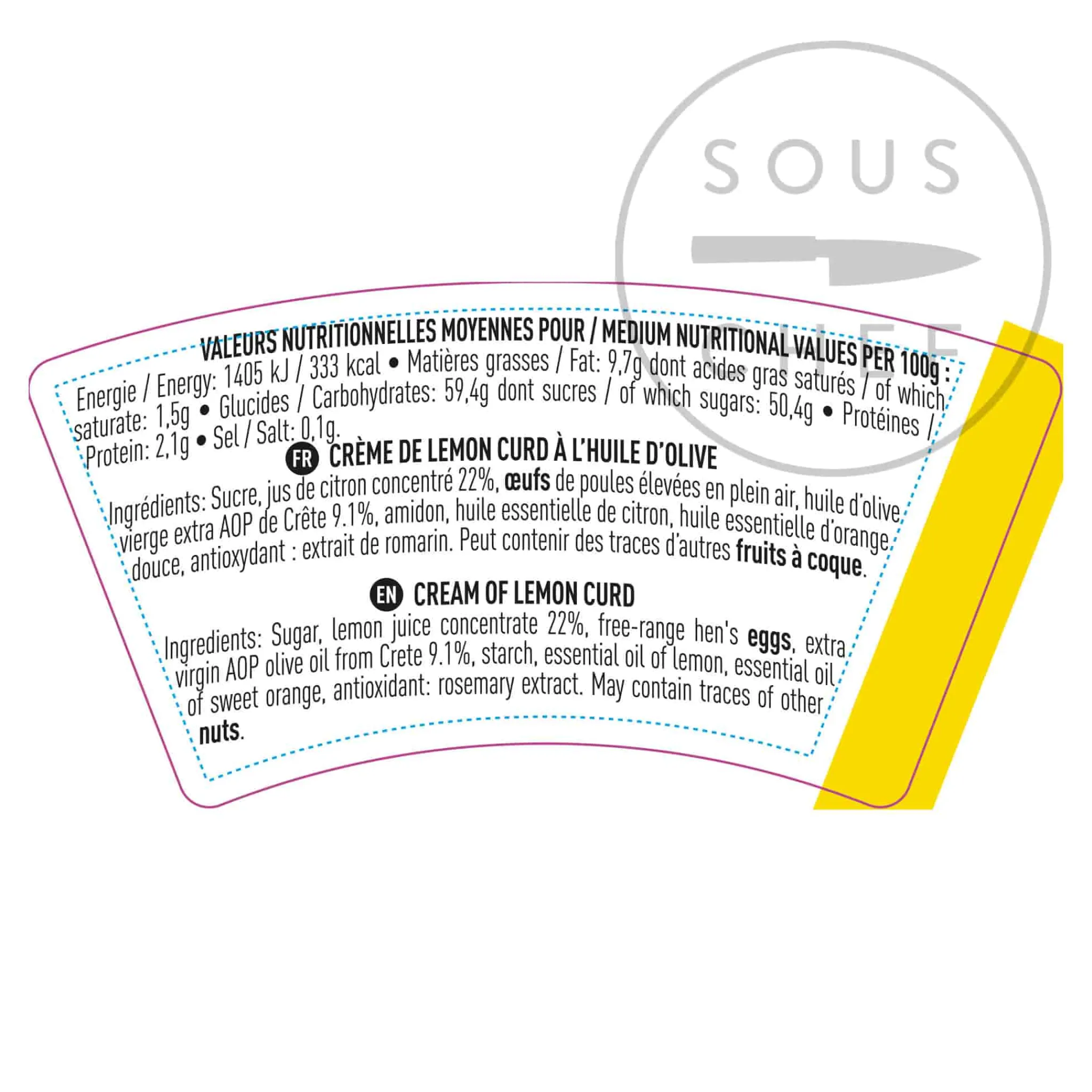 Maison Bremond Lemon Curd Cream & Olive Oil, 220g Clearance