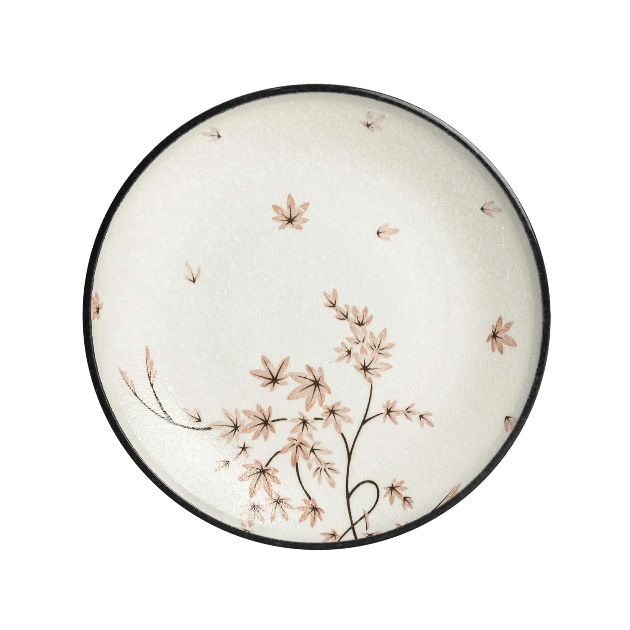 Kiji Stoneware & Ceramics Maple Leaf Round Dinner Plate, 25.5cm