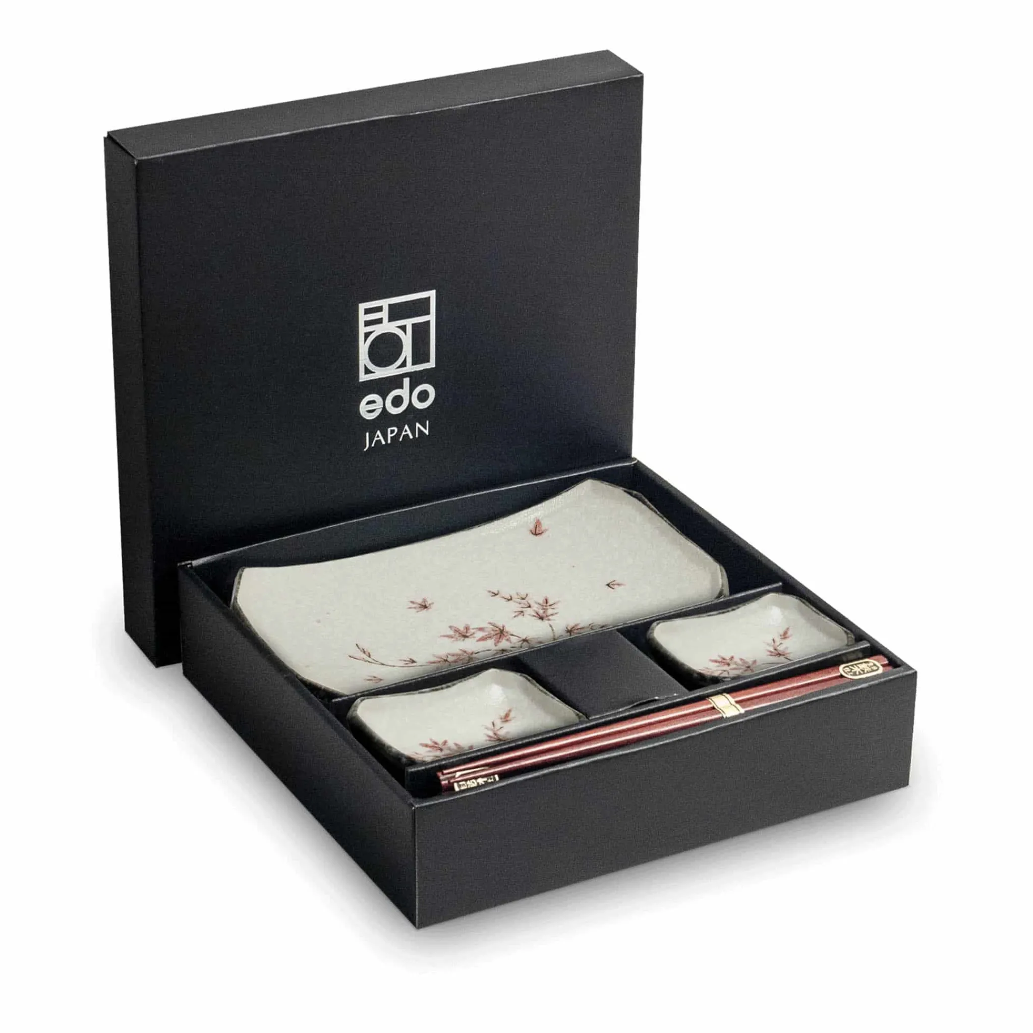 Kiji Stoneware & Ceramics Maple Leaf Sushi Serving Set Hot