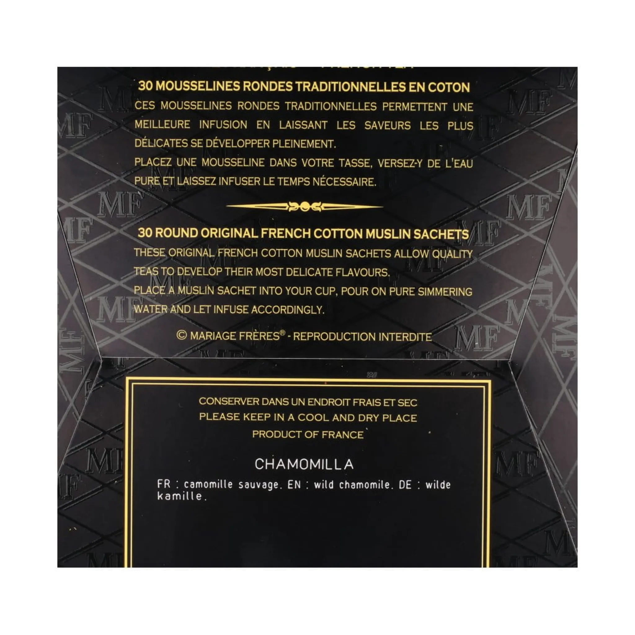 Mariage Freres Chamomille Tea Bags, 75g Outlet