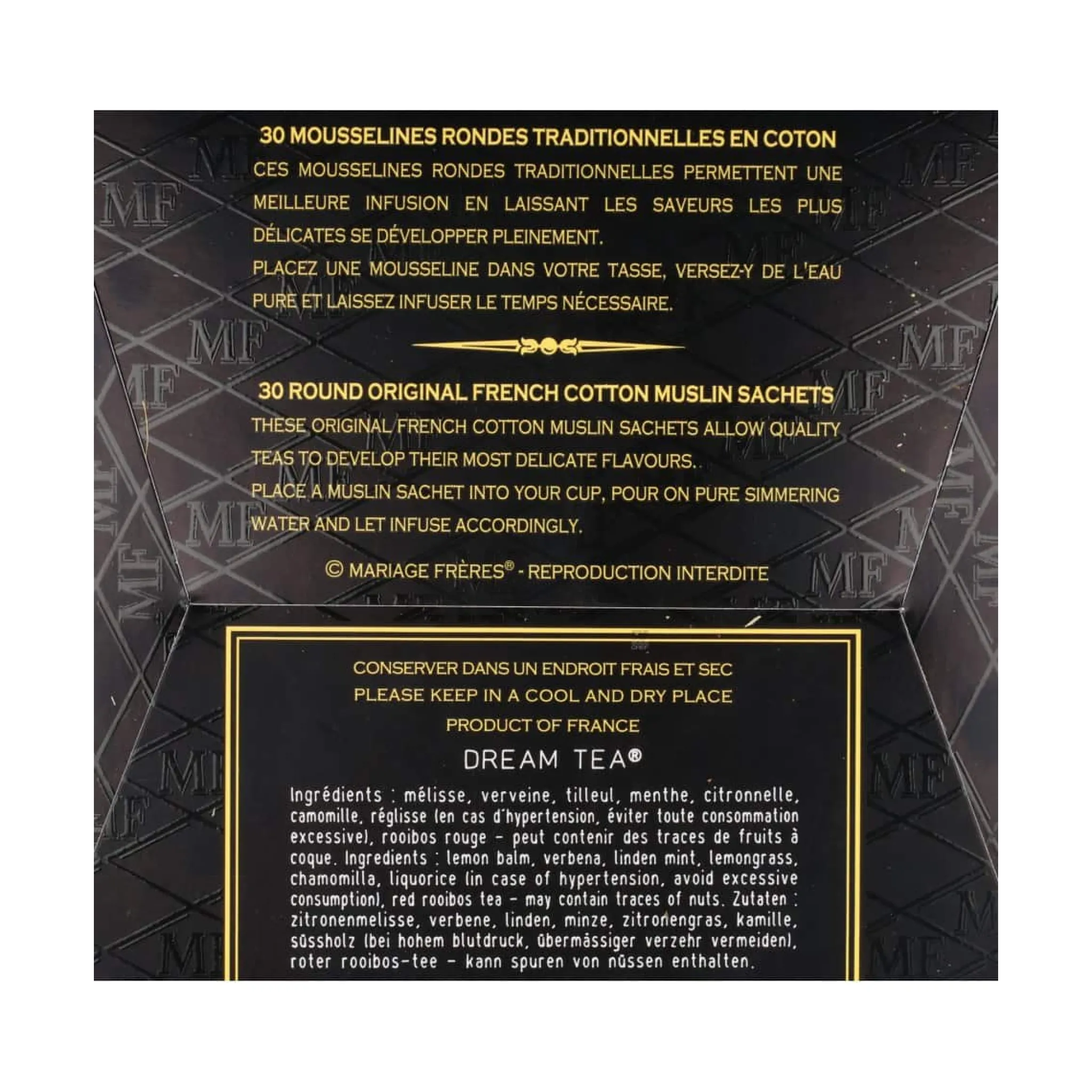 Mariage Freres Dream Tea Tea Bags, 75g New