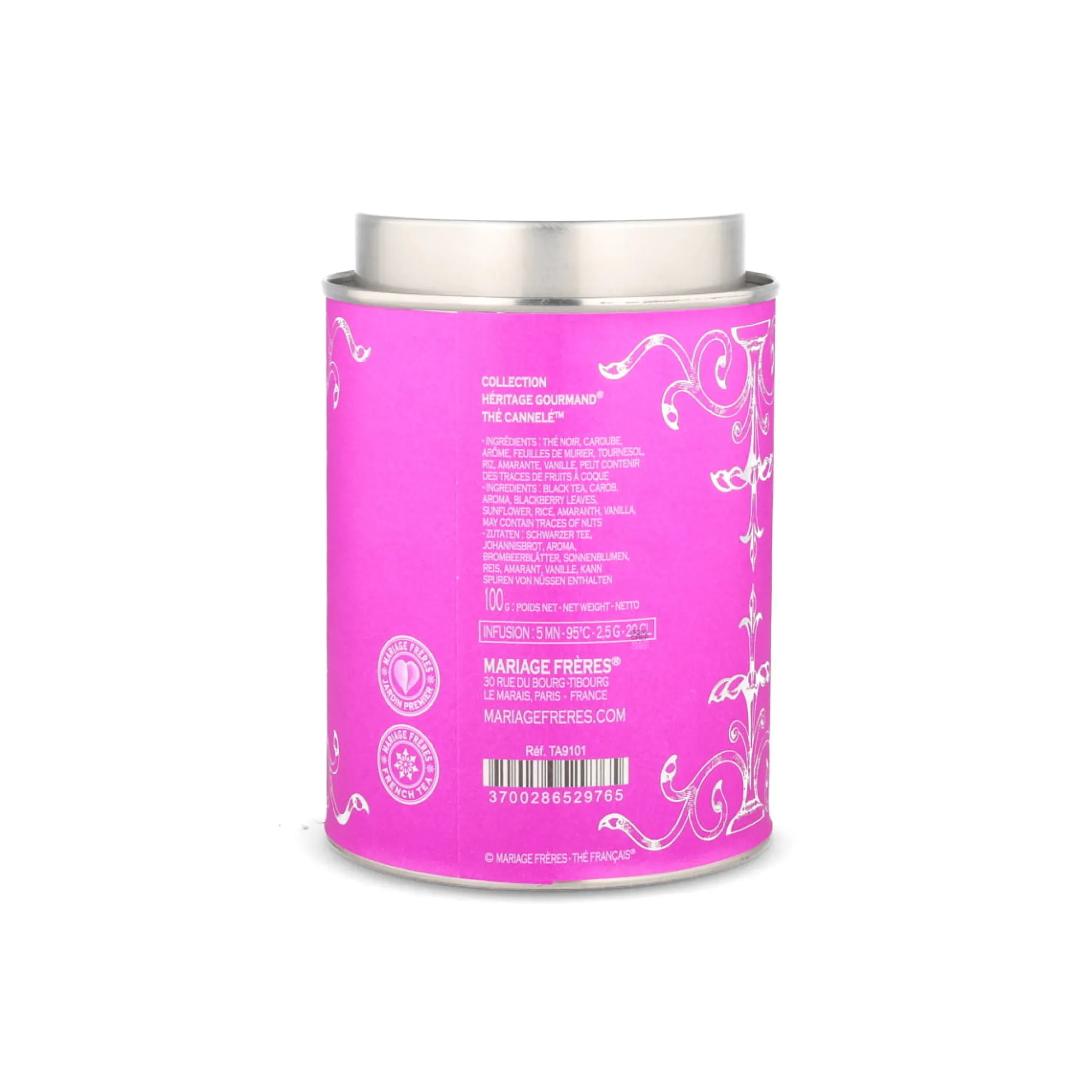 Mariage Freres Heritage Gourmand Cannele Black Loose Tea, 100g New