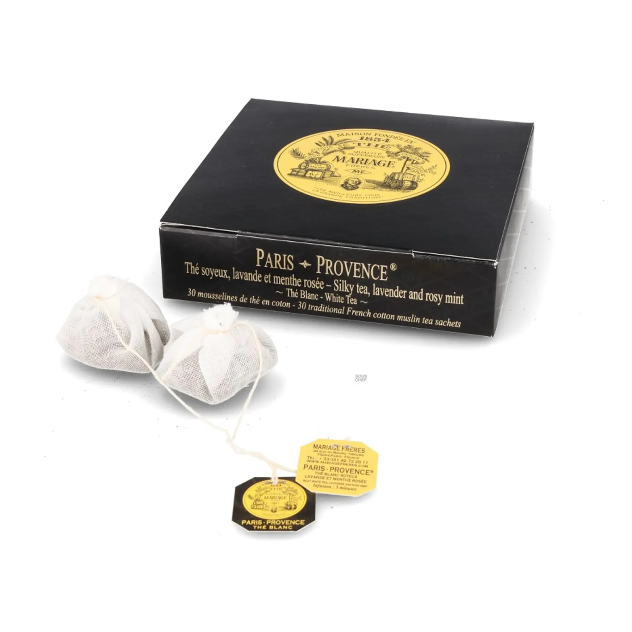 Mariage Freres Paris Provence White Tea Bags, 75g Sale