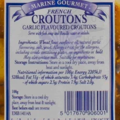 Marine Gourmet Garlic Croutons, 100g Discount