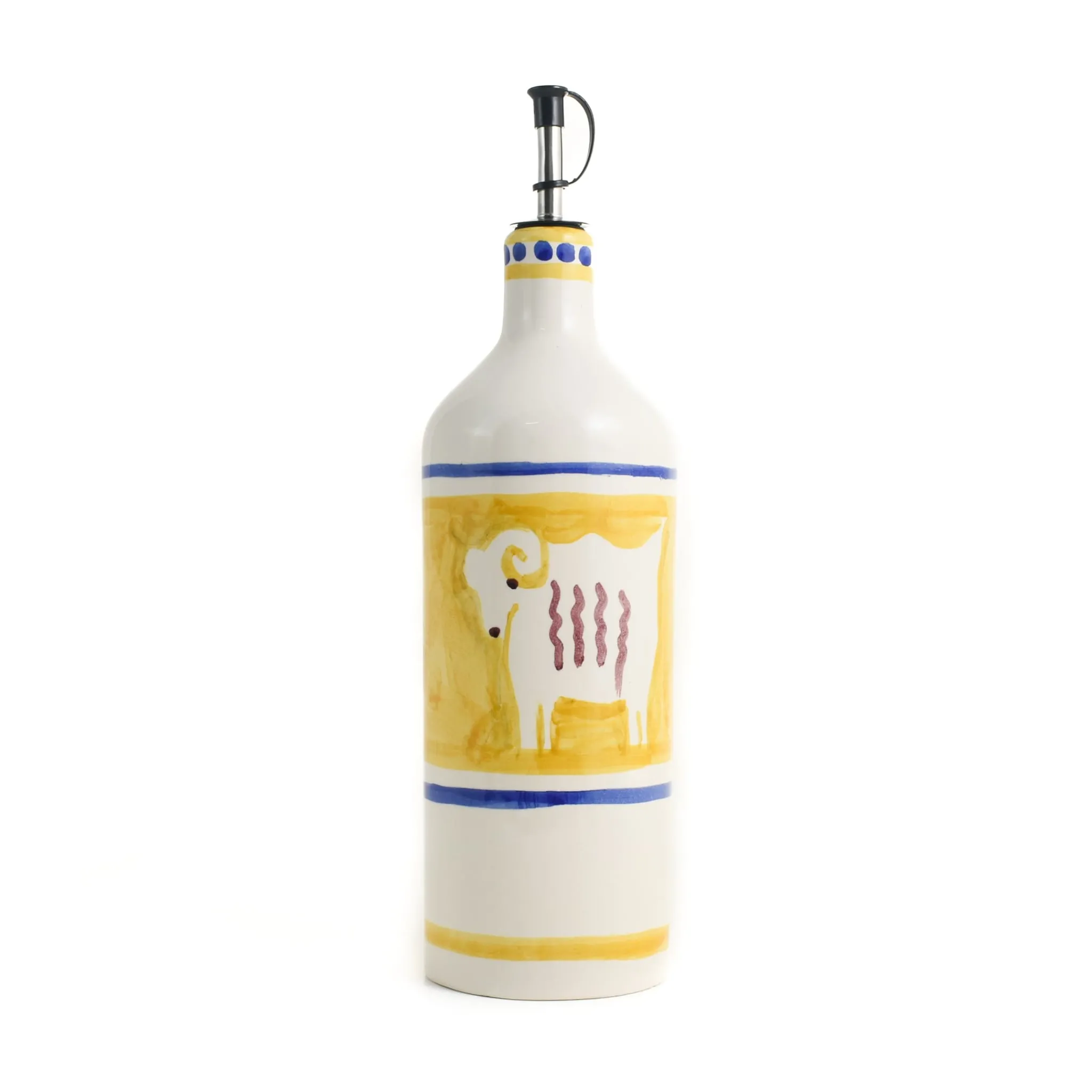 Materia Gallina Yellow Goat Olive Oil Bottle, 730ml Outlet