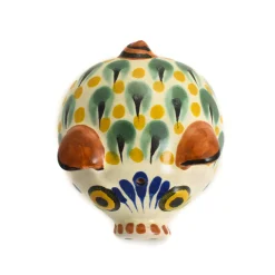 Gorky Pottery Mexican Hand Painted Blue Pig Salt & Pepper Shaker Set Outlet