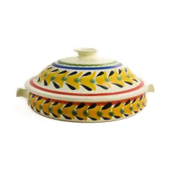 Gorky Pottery Mexican Hand Painted Rooster Tortilla Warmer, 22cm Clearance