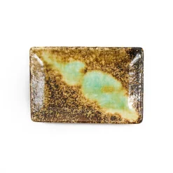 Kiji Stoneware & Ceramics Midori Oblong Sushi Plate, 21.5 x 14.5cm Discount