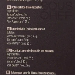 Mill & Mortar Gin Botanicals Garnish Set - A Touch of Spice Hot