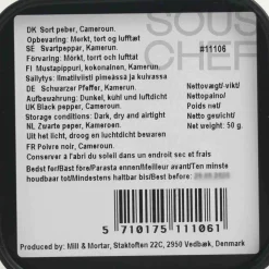 Mill & Mortar IGP Penja Black Peppercorn, 50g