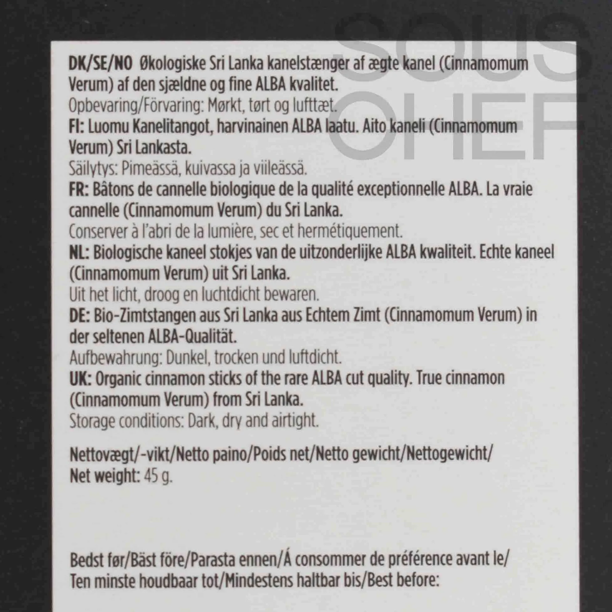 Mill & Mortar Organic Alba Whole Cinnamon, 45g Best