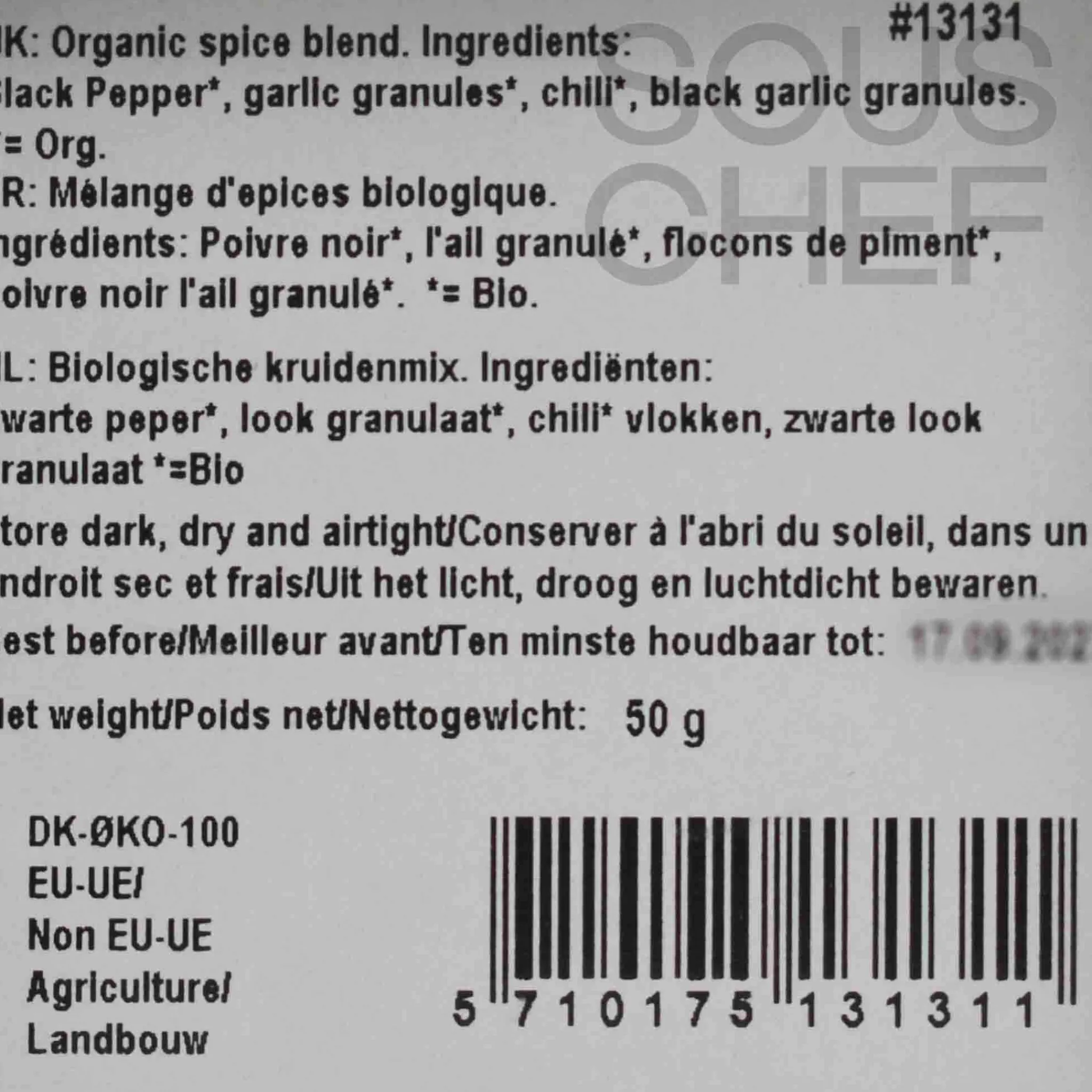 Mill & Mortar Organic Double Garlic Pepper, 50g New