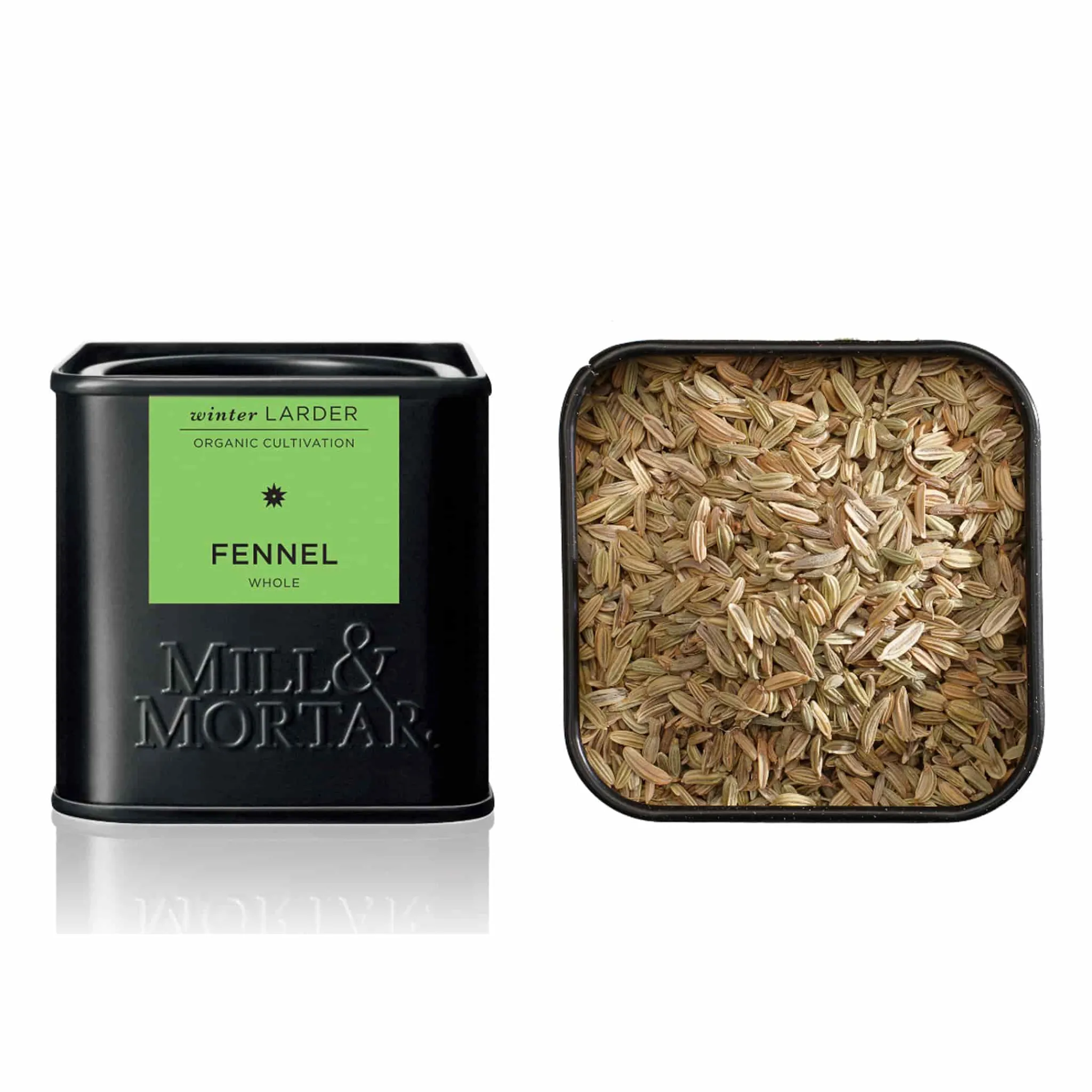 Mill & Mortar Organic Green Fennel Seeds, 40g New