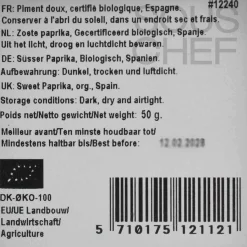 Mill & Mortar Organic Murcia Sweet Paprika, 50g