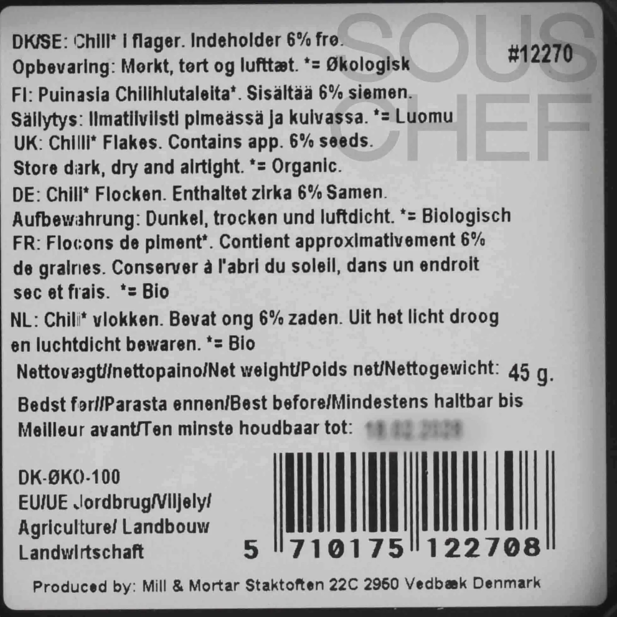 Mill & Mortar Organic Pul Biber Chilli, 45g Online